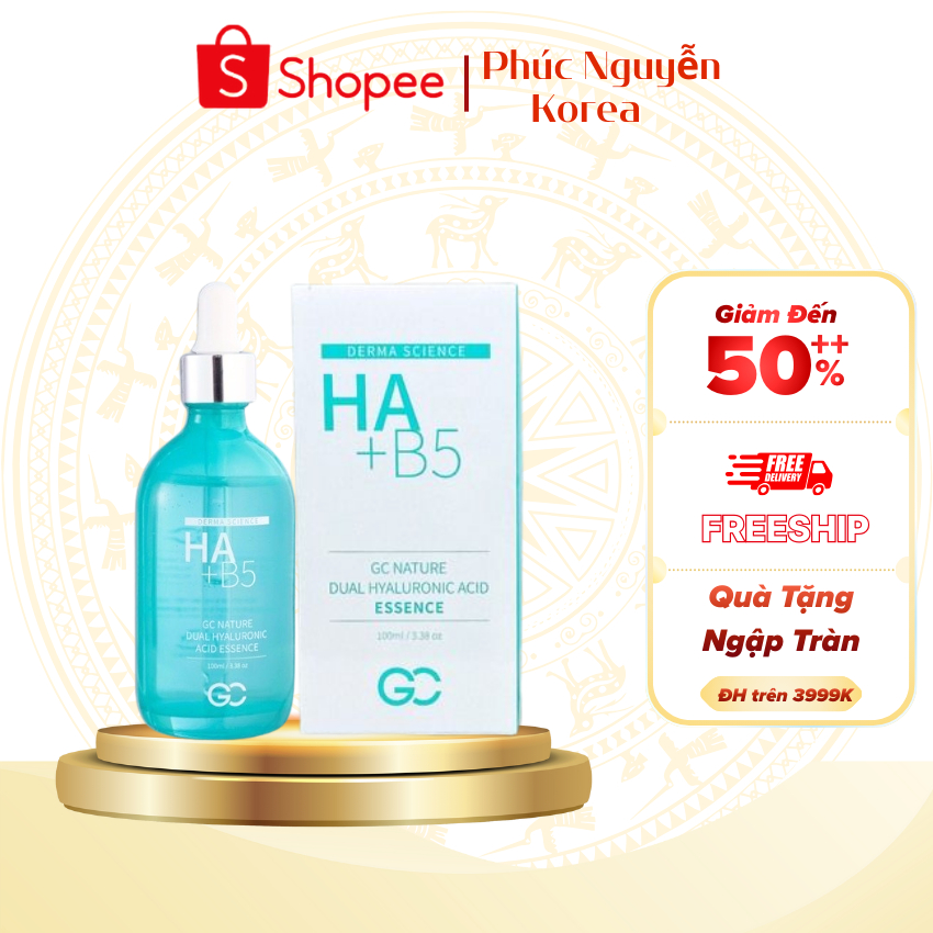 Serum Dưỡng Da Căng Bóng Chuyên Sâu Vitamin B5 + HA GC Nature Hàn Quốc Chính Hãng
