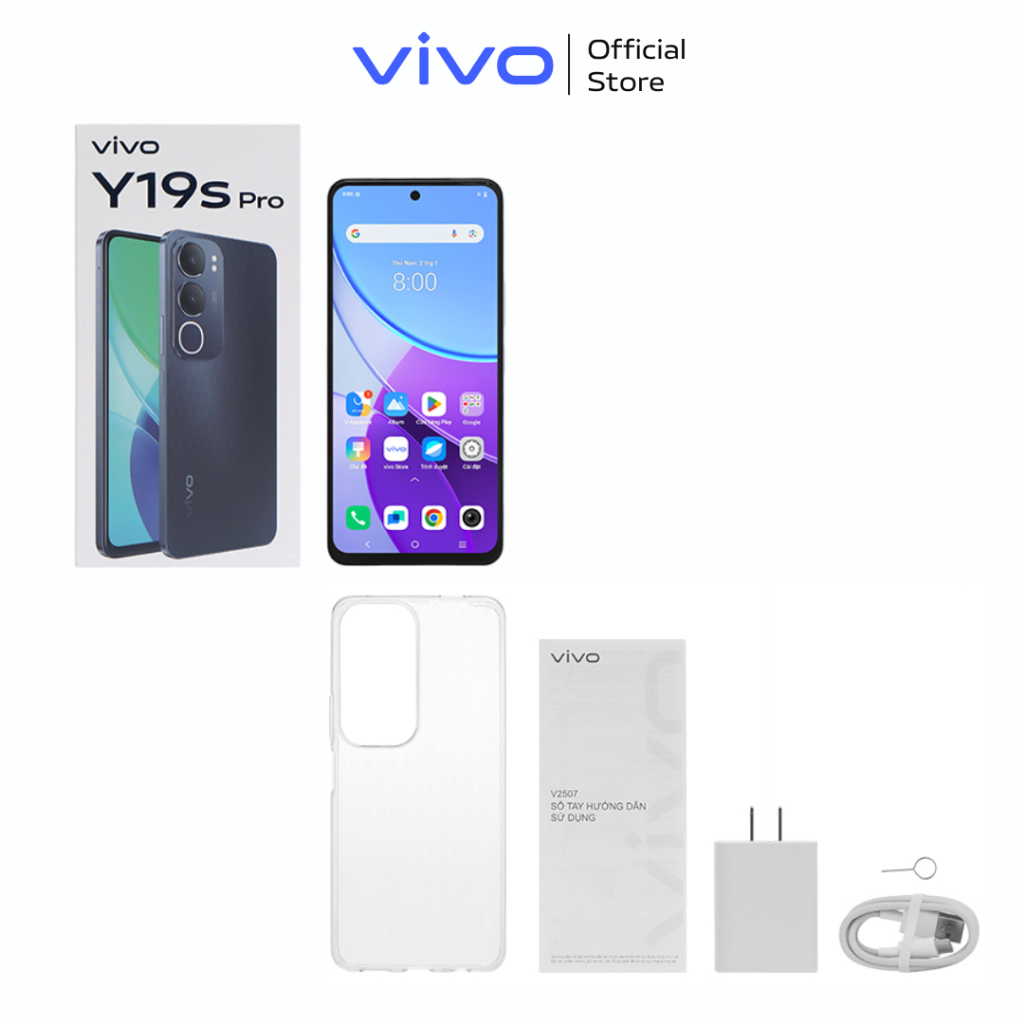 Điện thoại vivo Y19s Pro (6GB+128GB) - Chính hãng - 1 Đổi 1 tháng đầu tiên - Bảo hành 12 tháng | BigBuy360 - bigbuy360.vn