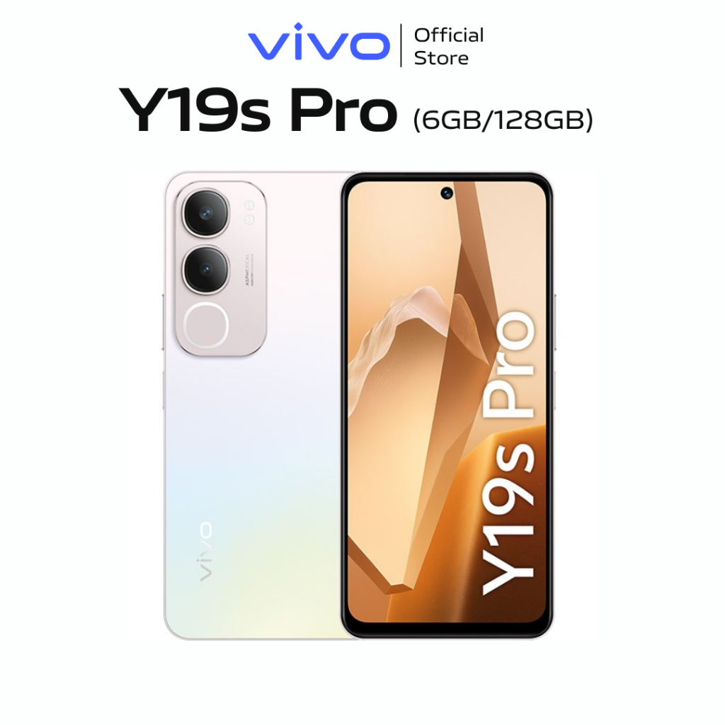 Điện thoại vivo Y19s Pro (6GB+128GB) - Chính hãng - 1 Đổi 1 tháng đầu tiên - Bảo hành 12 tháng