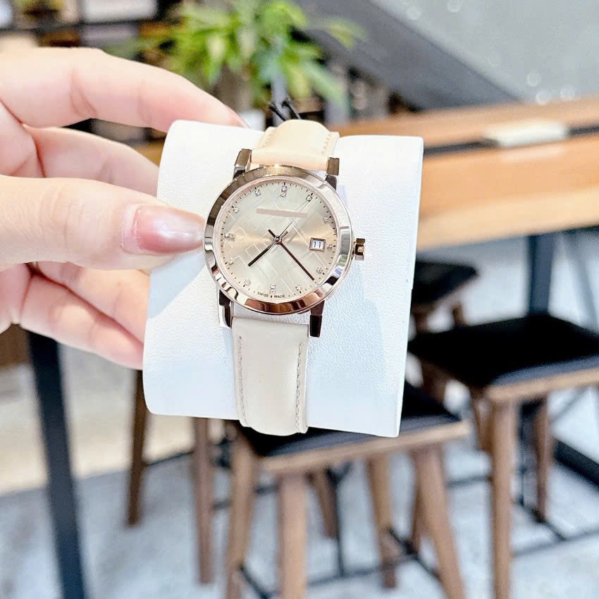 Đồng hồ nữ đeo tay dây da B.B BU9109 BU9131 máy thuỵ size 34mm fullbox thời trang cao cấp chống nước