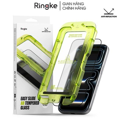 Dán cường lực chống phản quang iPhone 17 Pro Max RINGKE Easy Slide AR Tempered Glass