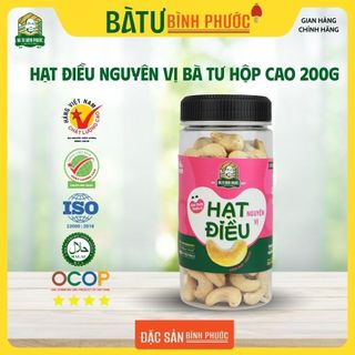 Hạt điều nguyên vị Bà Tư hộp cao 200 g