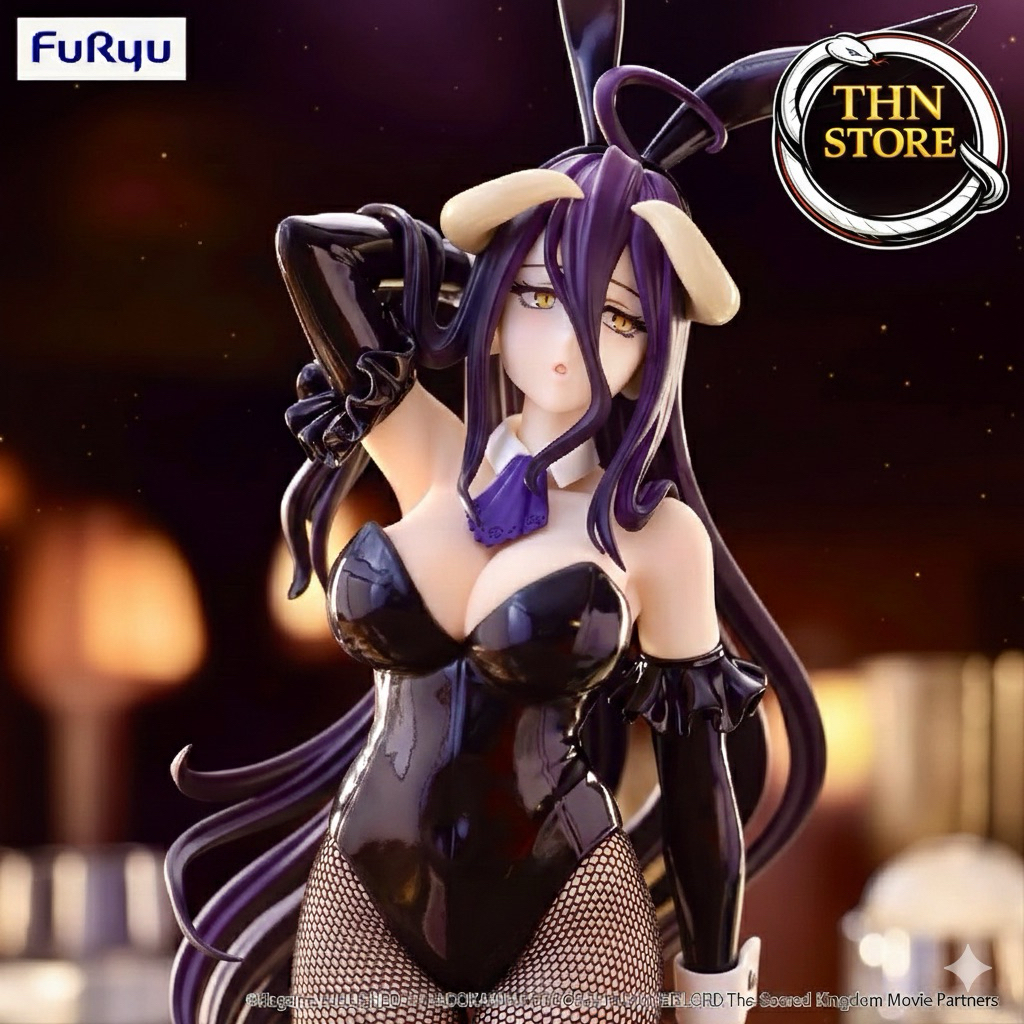 Mô hình chính hãng Albedo Bunny Girl Bi-Style 28cm - Figure Albedo Thỏ Đen (box móp)