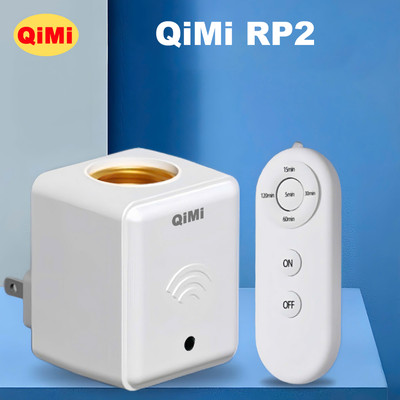 Đui Đèn E27 Điều Khiển Từ Xa QiMi RP2 - Bật Tắt Linh Hoạt, Tiết Kiệm Điện, An Toàn, Hẹn Giờ Tiện Lợi