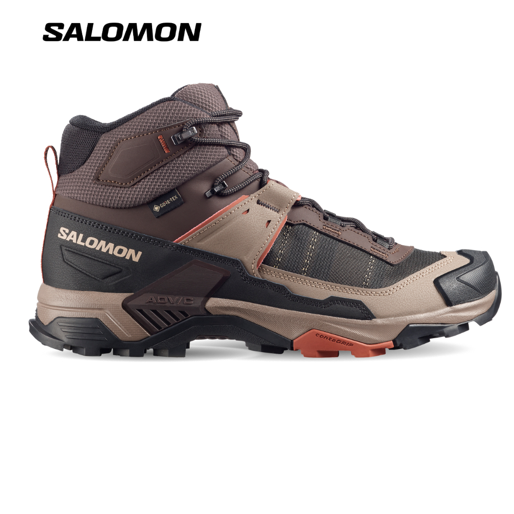 Salomon Shoes X Ultra 5 Mid Gore-Tex Giày Hiking Nam Black Coffee/Walnut L49103600
