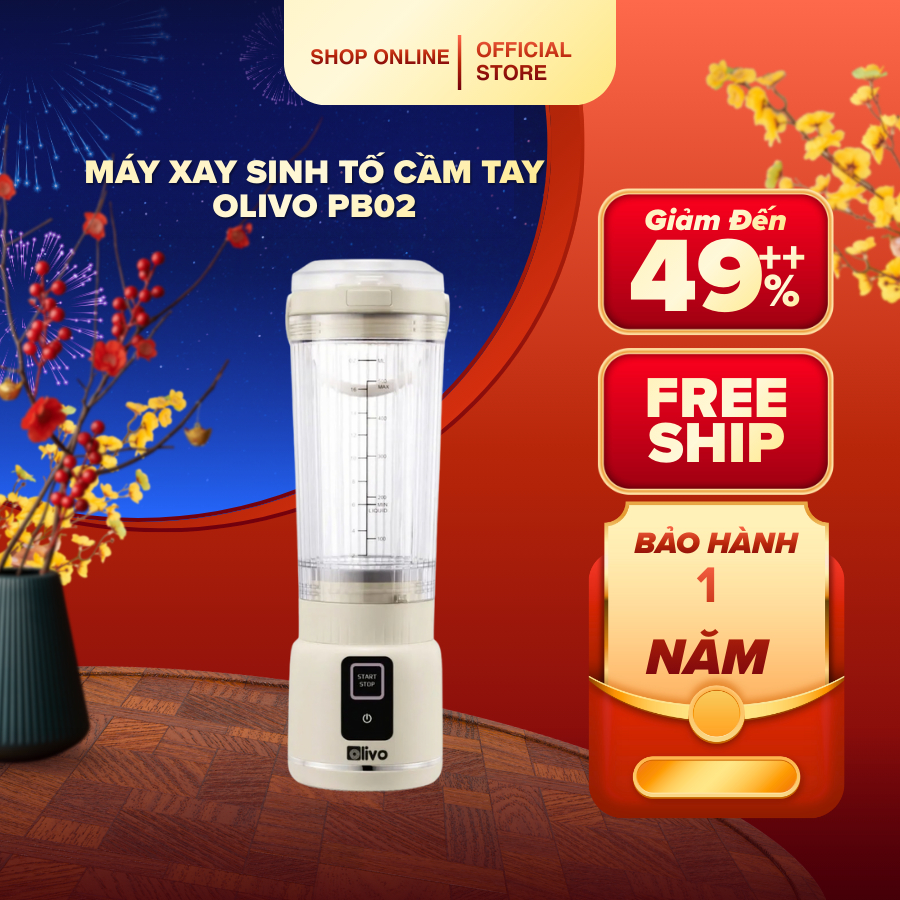 Máy Xay Sinh Tố Cầm Tay OLIVO PB02