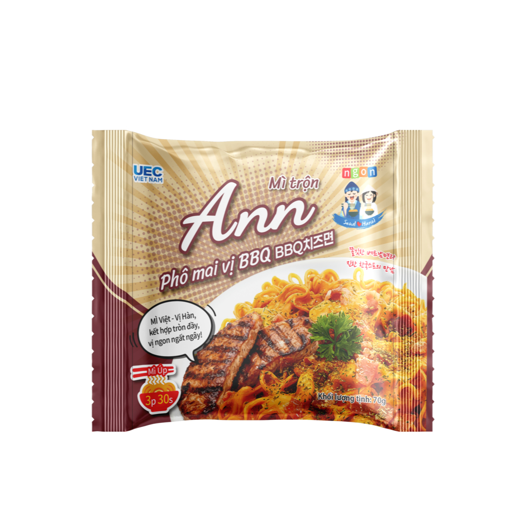 Mì trộn Ann vị phô mai BBQ