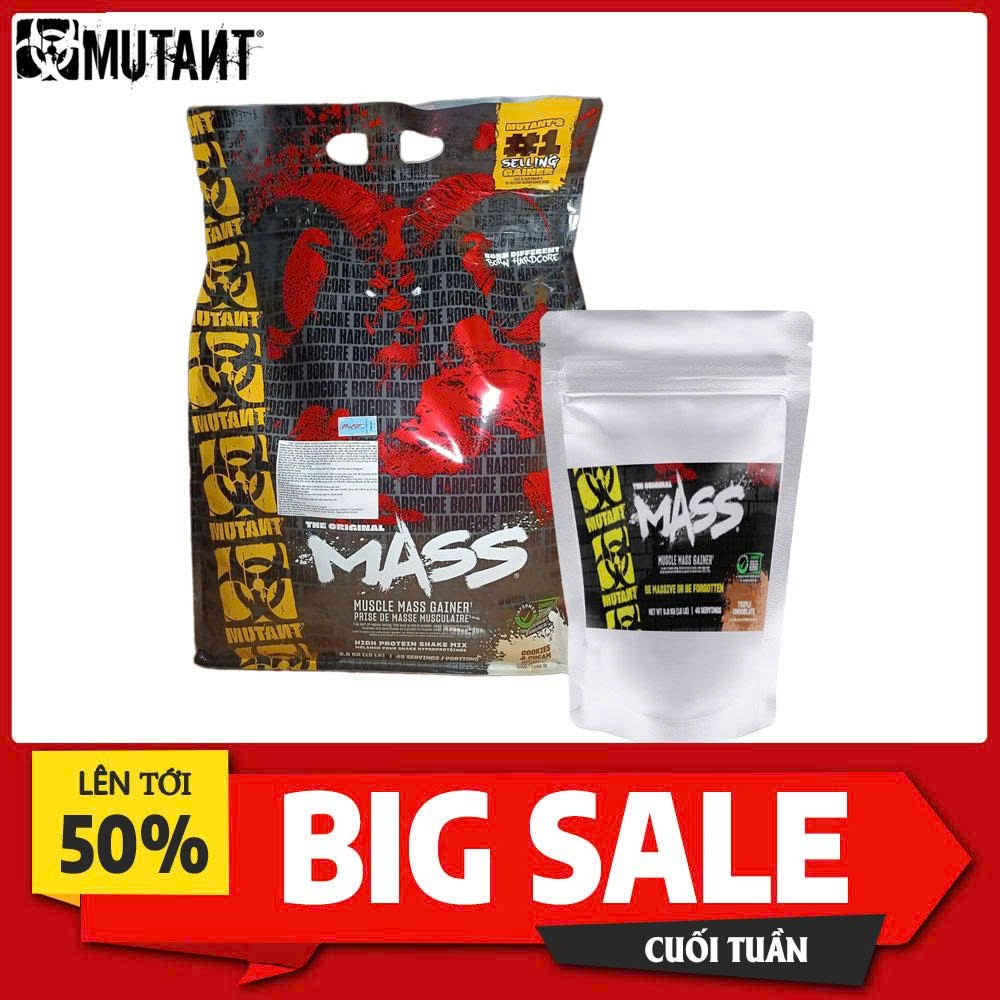 MASS Tăng Cân Mutant MASS 1kg - Sữa tăng cân tăng cơ bổ sung protein