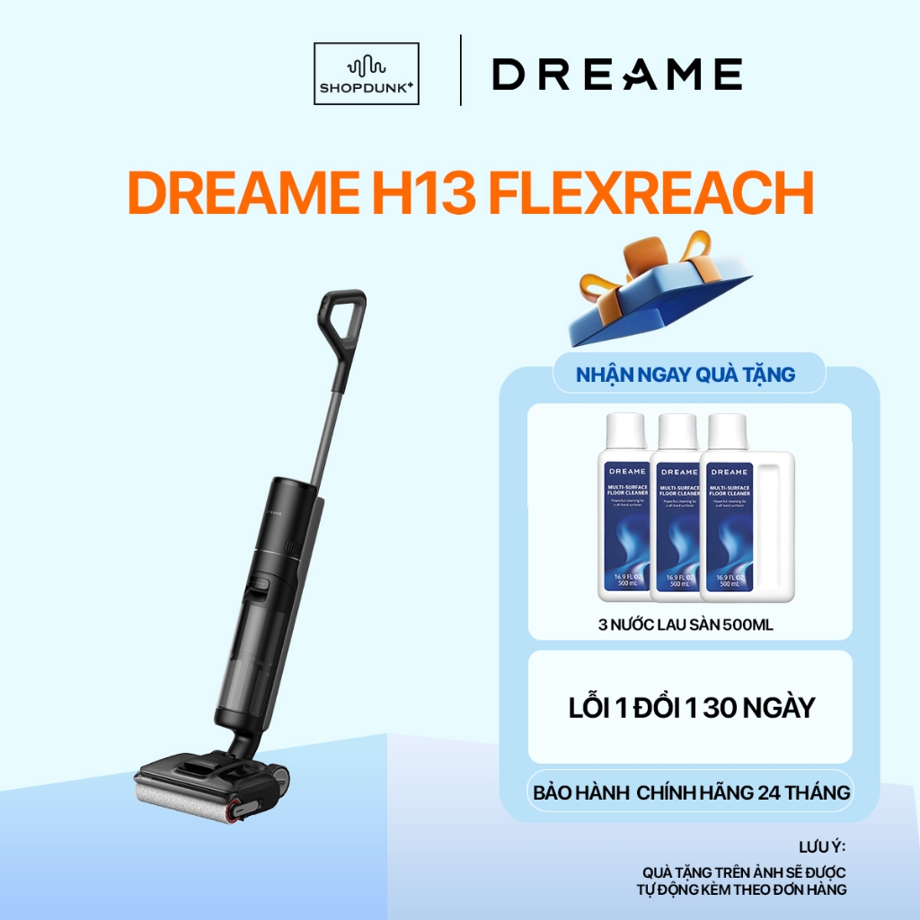 Máy Hút Bụi Lau Nhà Cầm Tay Dreame H13 FlexReach Chính Hãng | Bảo Hành 24 Tháng