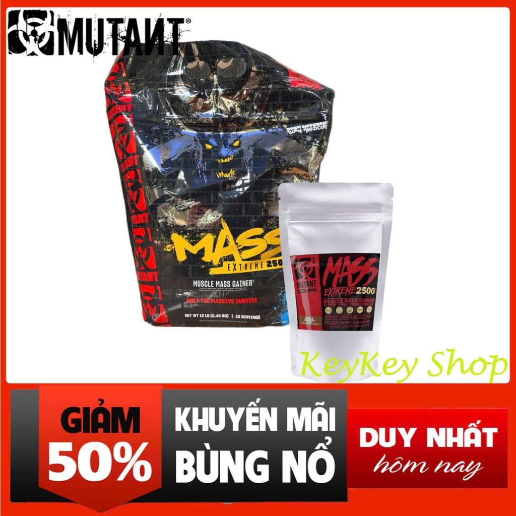 Tăng Cân Mutant Mass Extreme 1kg- Sữa tăng cân tăng cơ mutant