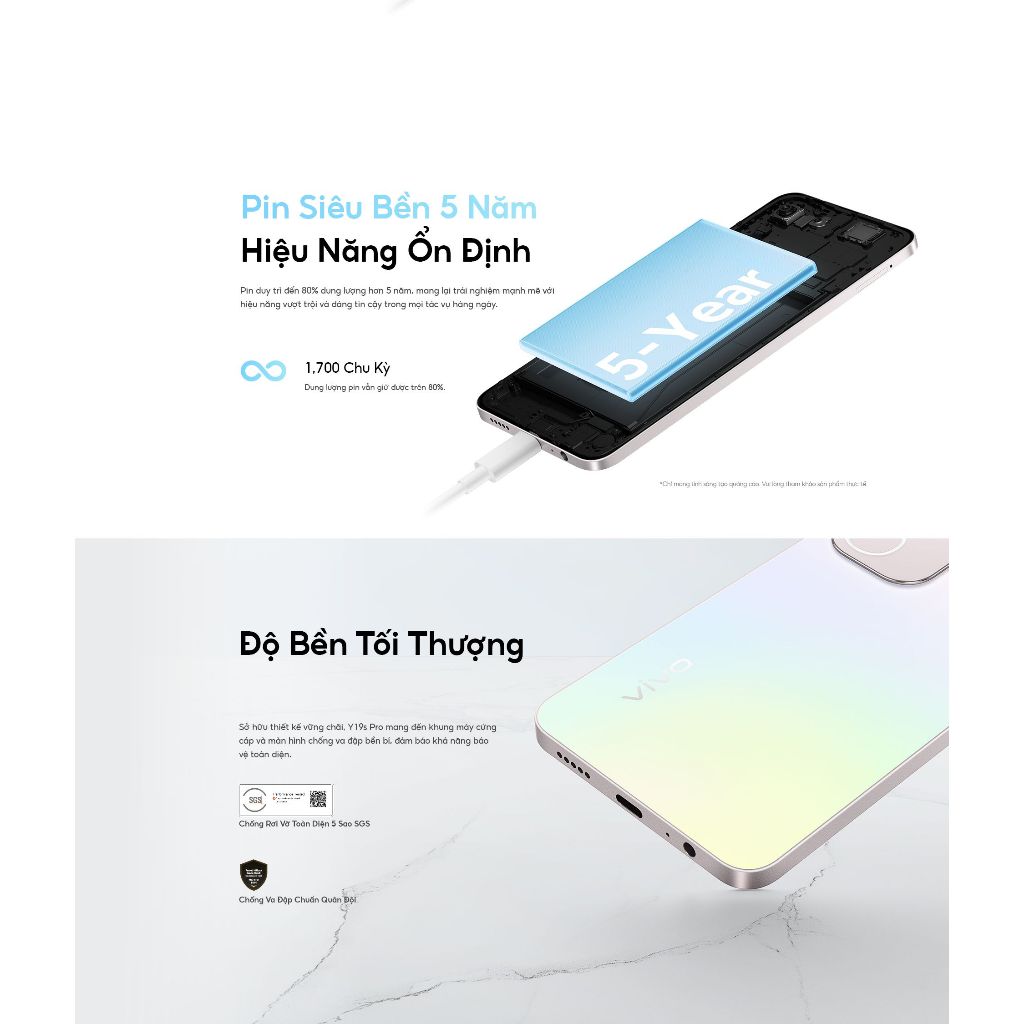 Điện thoại vivo Y19s Pro (8GB/128GB) - Chính hãng - 1 Đổi 1 tháng đầu tiên - Bảo hành 12 tháng | BigBuy360 - bigbuy360.vn