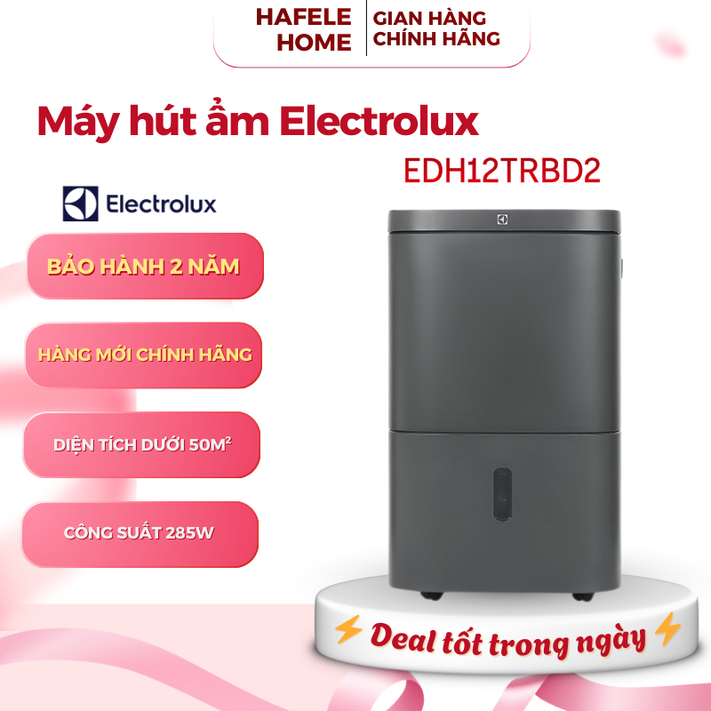 Máy Hút Ẩm Electrolux EDH12TRBD2 – Hiệu Quả Hút Ẩm - Tự Ngắt Khi Đầy Nước - EEH