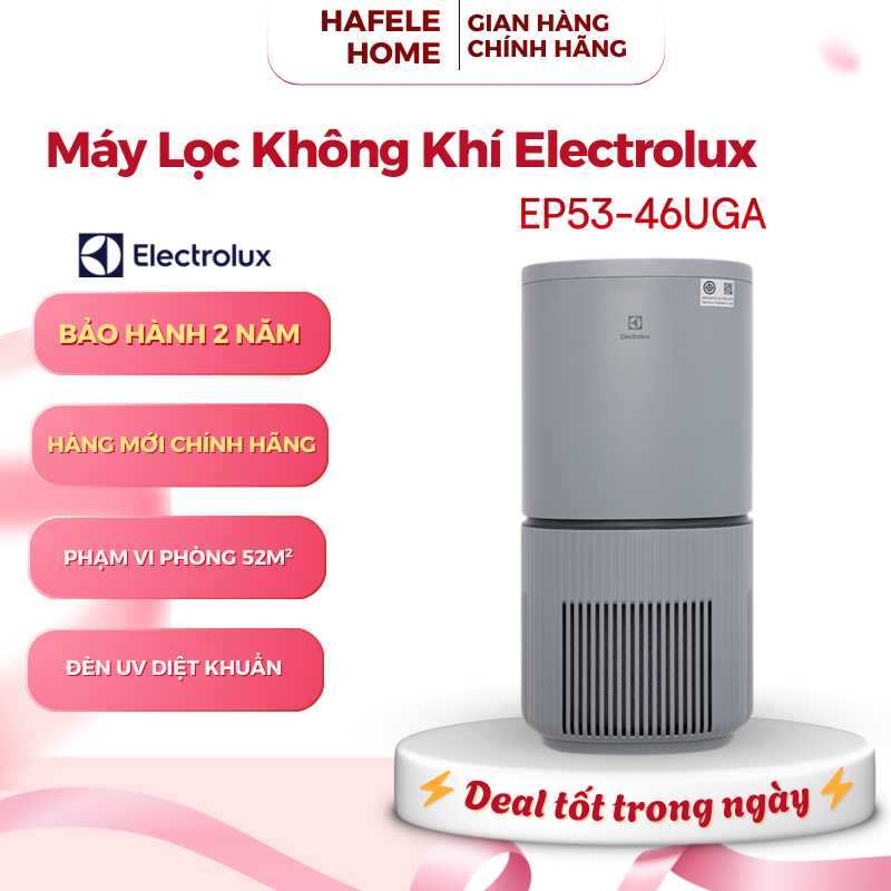 Máy Lọc Không Khí Electrolux EP53-46UGA – Công Suất 40W - Công Nghệ Diệt Khuẩn UV Nano - EEH