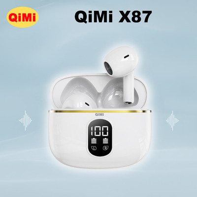 Tai Nghe Bluetooth QiMi X87 - Kết nối Bluetooth 5.4 Ổn Định, Giảm Tiếng Ồn Thông Minh, Pin Trâu