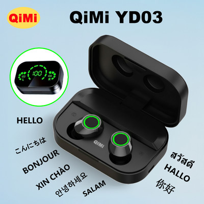 Tai Nghe Bluetooth QiMi YD03 - Có Hai Loại Phiên Dịch Và Thường, Âm Thanh HIFI, Pin Trâu, Micro HD