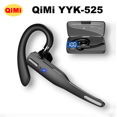 Tai Nghe Bluetooth QiMi 525 - Móc Tai Xoay Chiều, Pin Bền Bỉ, Chống Nước IPX7, Đàm Thoại To Rõ