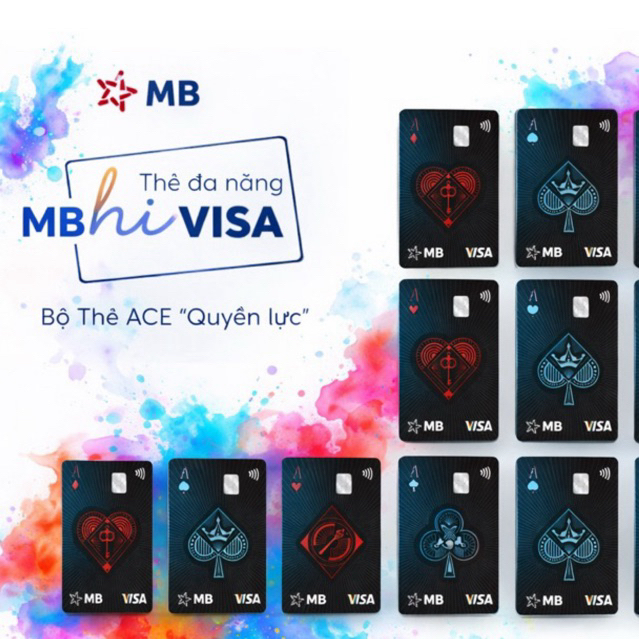 (MB BANK) Dịch vụ phát hành thẻ liên kết app MB hi collection ACE