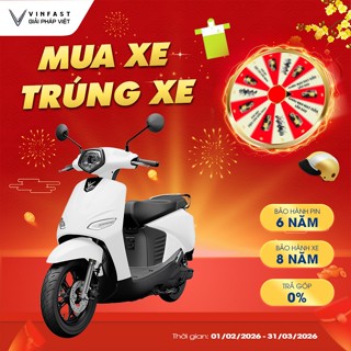 Xe Máy Điện VinFast VeroX - 70km/h - SmartKey - Màn hình TFT