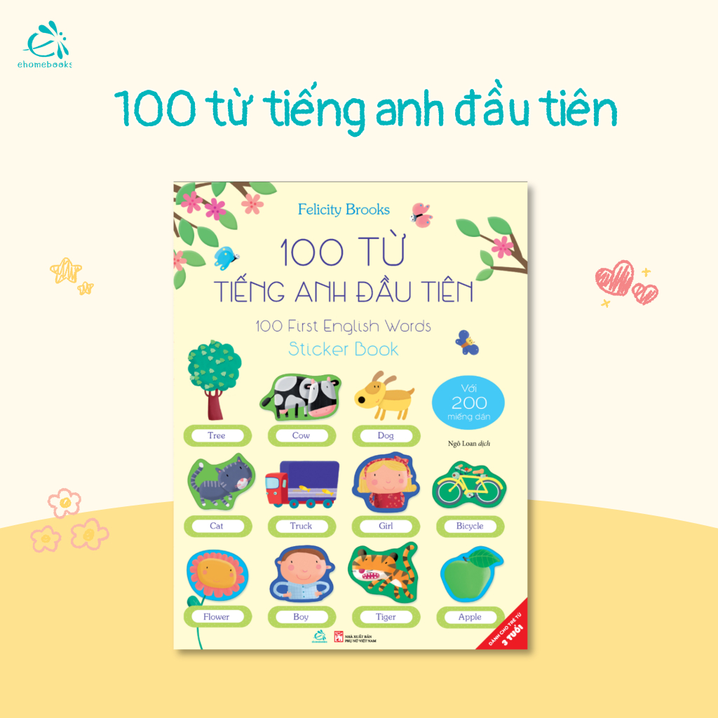 Sách : 100 Từ Tiếng Anh Đầu Tiên - 100 First English Words