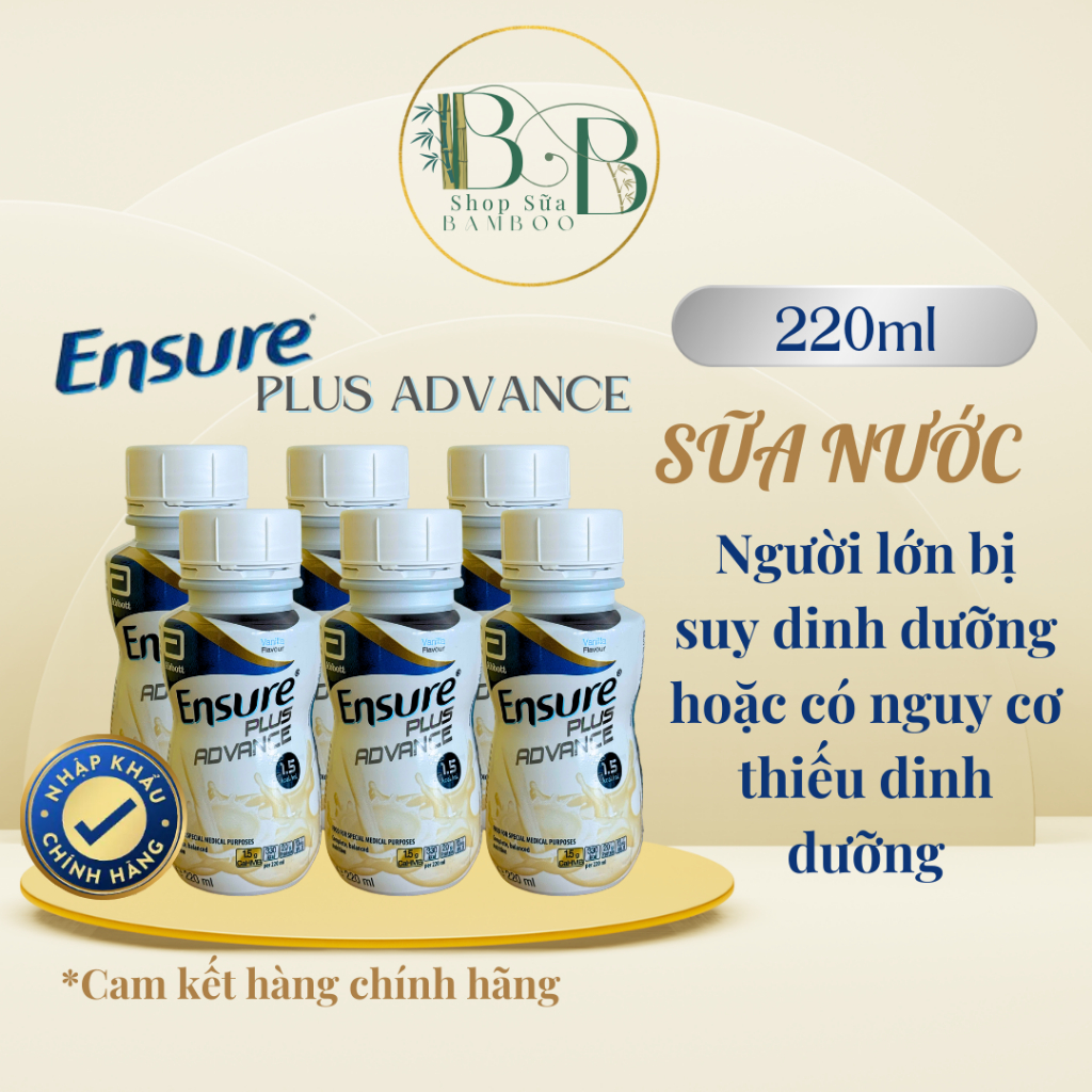 TPDDYH Ensure plus Advance, 220 ml, Chai (Abbott,Hà lan)