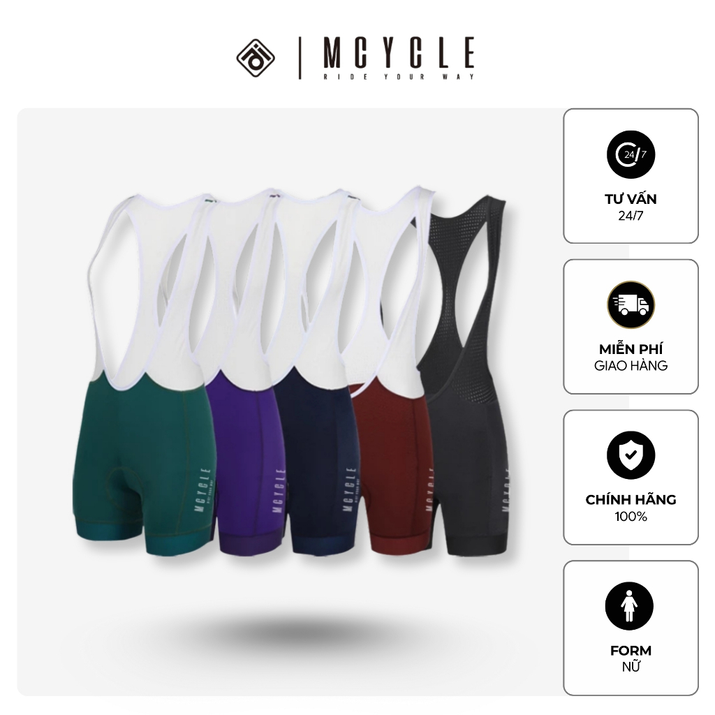 Quần yếm nữ đạp xe Mk041w chính hãng Mcycle