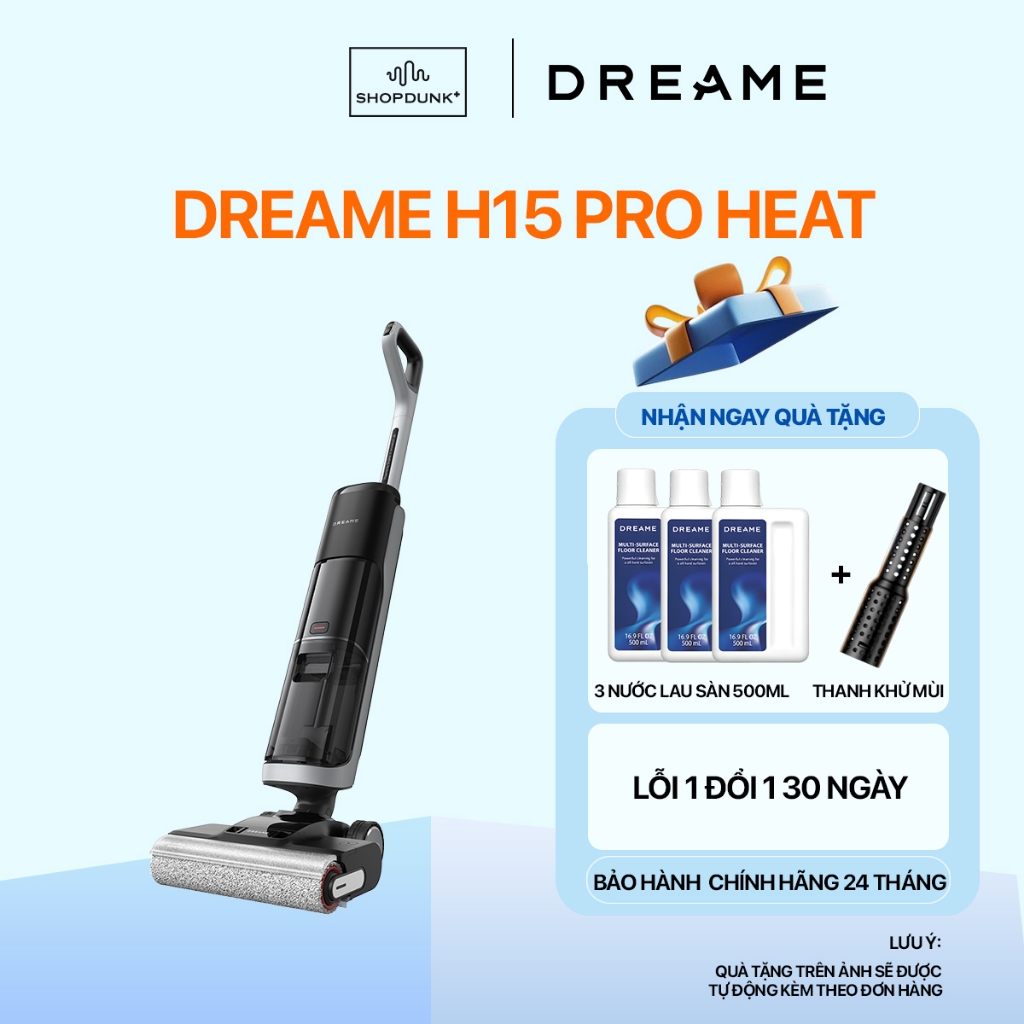 Máy Hút Bụi Lau Sàn Thông Minh Dreame H15 Pro Heat Chính Hãng | Bảo Hành 24 Tháng