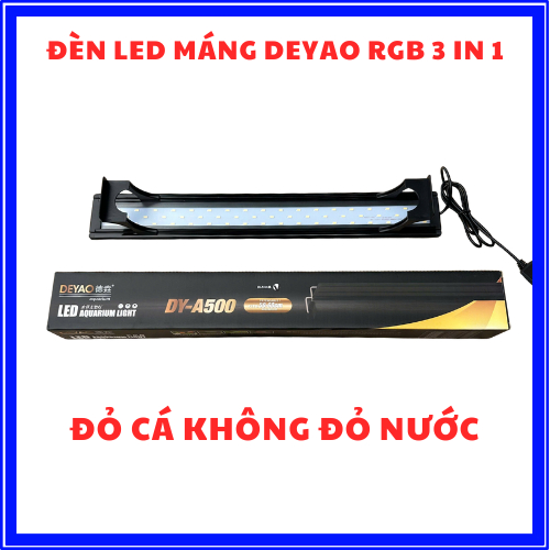 Đèn LED Máng DEYAO DYA-200-800, Led RGB 3 in 1 - Đỏ cá đỏ cây không đỏ nước, lên màu cá sắc nét