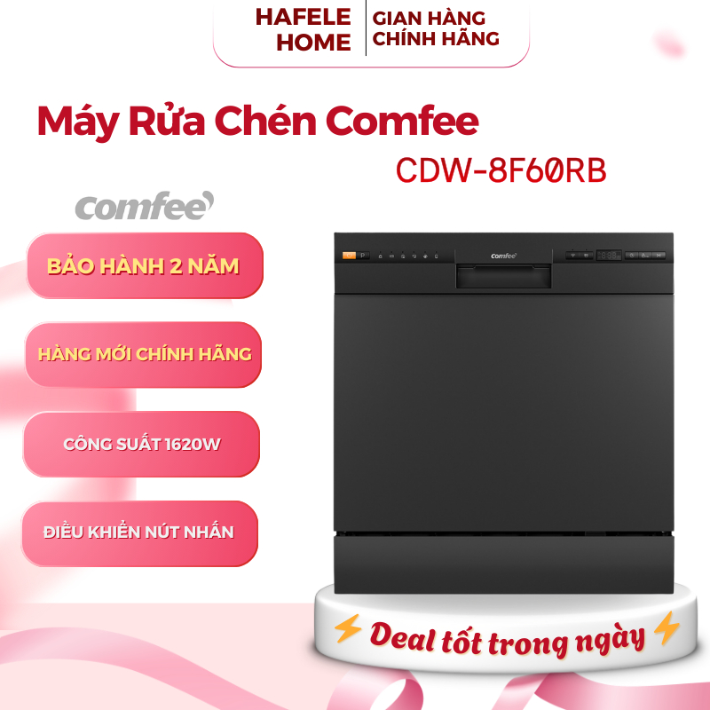 Máy Rửa Chén Thông Minh COMFEE CDW-8F60RB – Dung Tích 10 Bộ Châu Âu - EEH