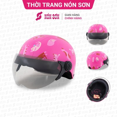 Mũ bảo hiểm trẻ em có kính NÓN SƠN chính hãng AKE-HG399