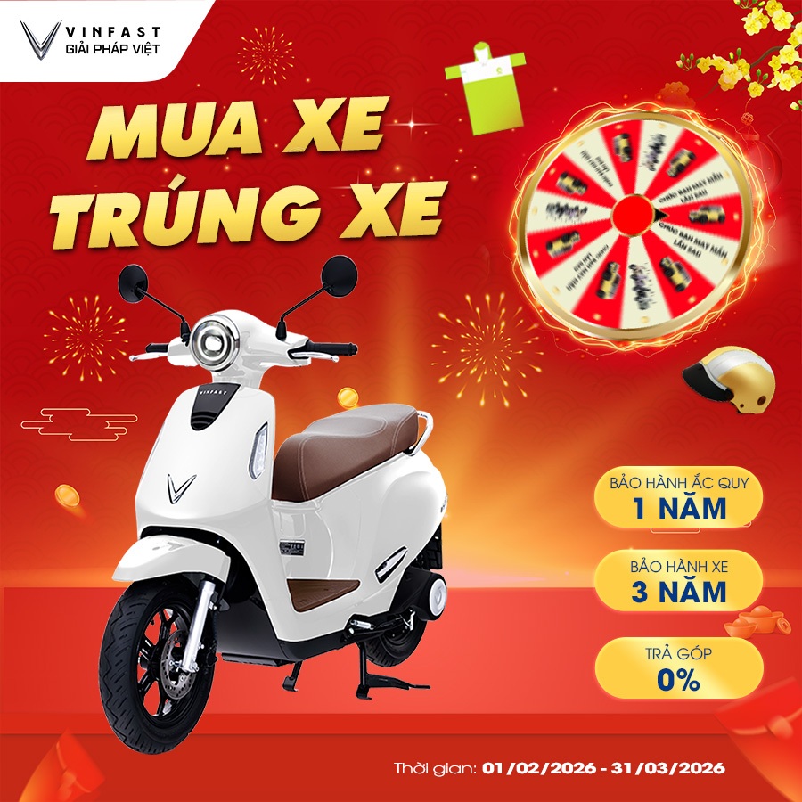 [NHẬN TẠI HCM] - Xe Máy Điện VinFast Evo Lite Neo - Dành cho HSSV - Không GPLX