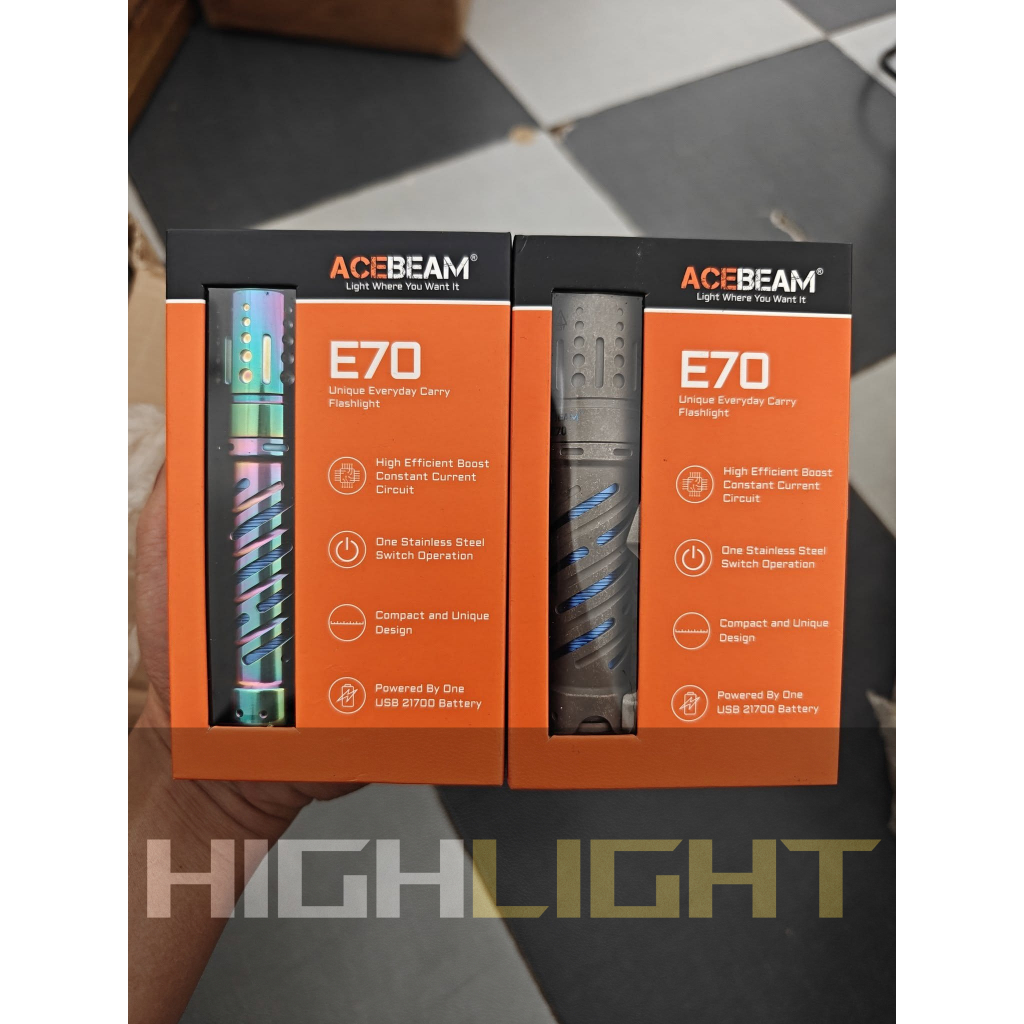 Đèn pin Acebeam E70 Titanium XHP70.3HI
