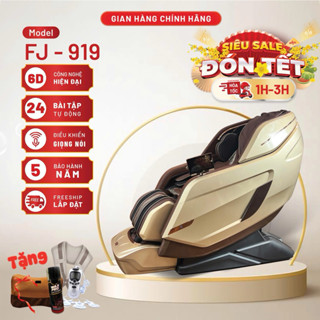 Ghế Massage toàn thân FJ - 919 cao cấp, 24 chương trình massage, kéo giãn toàn thân