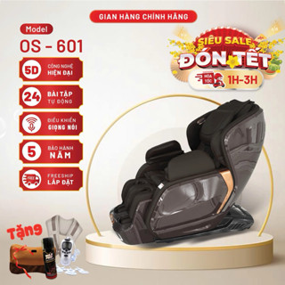 Ghế massage toàn thân  OS - 601,con lăn di chuyển 5D, ghế mat xa cao cấp