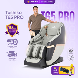 Ghế massage Toshiko T65 New sử dụng công nghệ con lăn 3D chuyên sâu thế hệ mới giao hàng và lăp đặt miễn phí