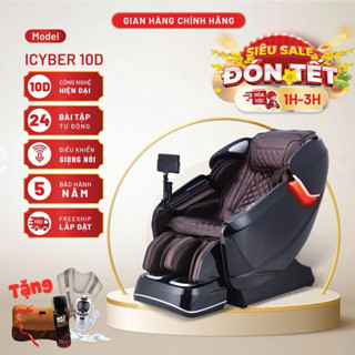 Ghế massage toàn thân ICYBER 10D, công nghệ dò tìm điểm đau bằng thiết bị cảm biến hiện đại,...