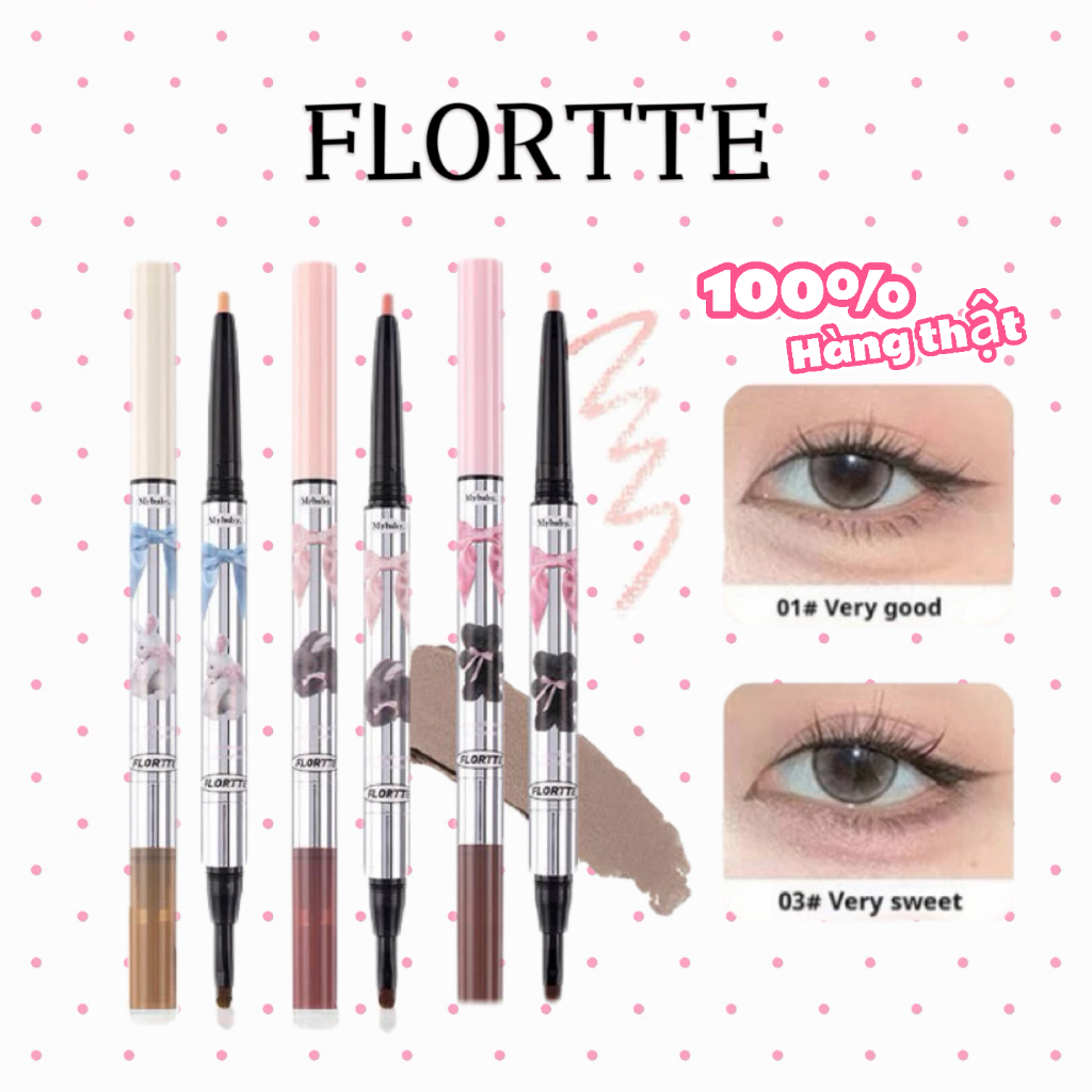 [FLORTTE] Bút Kẻ Bọng Mắt 2 Đầu Flortte Pounding Princess – Làm Bọng Mắt, Tạo Khối Mũi
