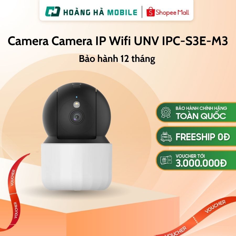 Camera Camera IP Wifi UNV quay quét 360° trong nhà IPC-S3E-M3