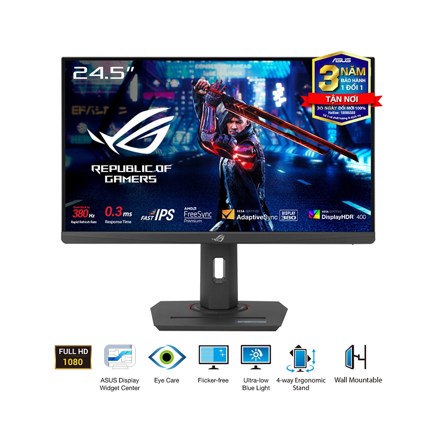 MÀN HÌNH ASUS ROG STRIX XG259QNS - 380Hz - Fast IPS - Chính hãng - Mạnh Tuấn PC