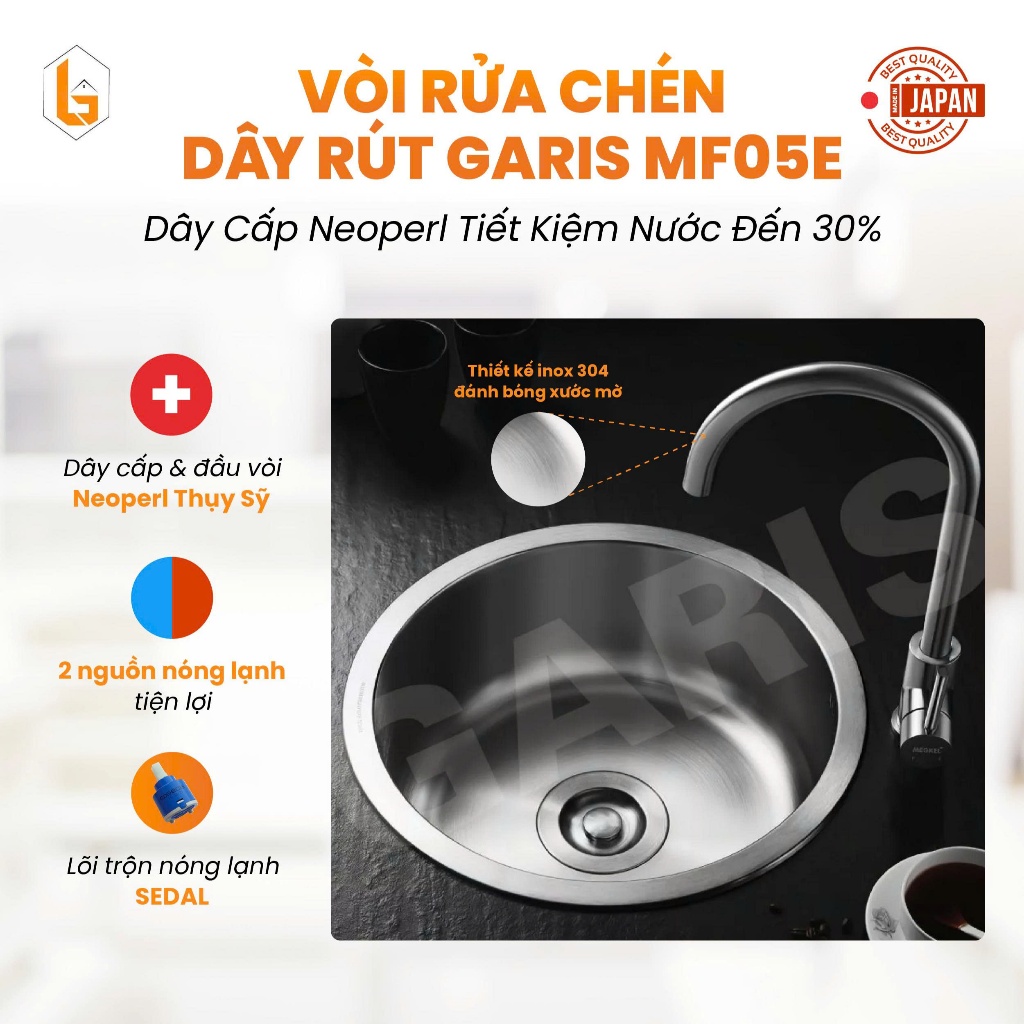 Vòi rửa cao cấp Garis MF05E