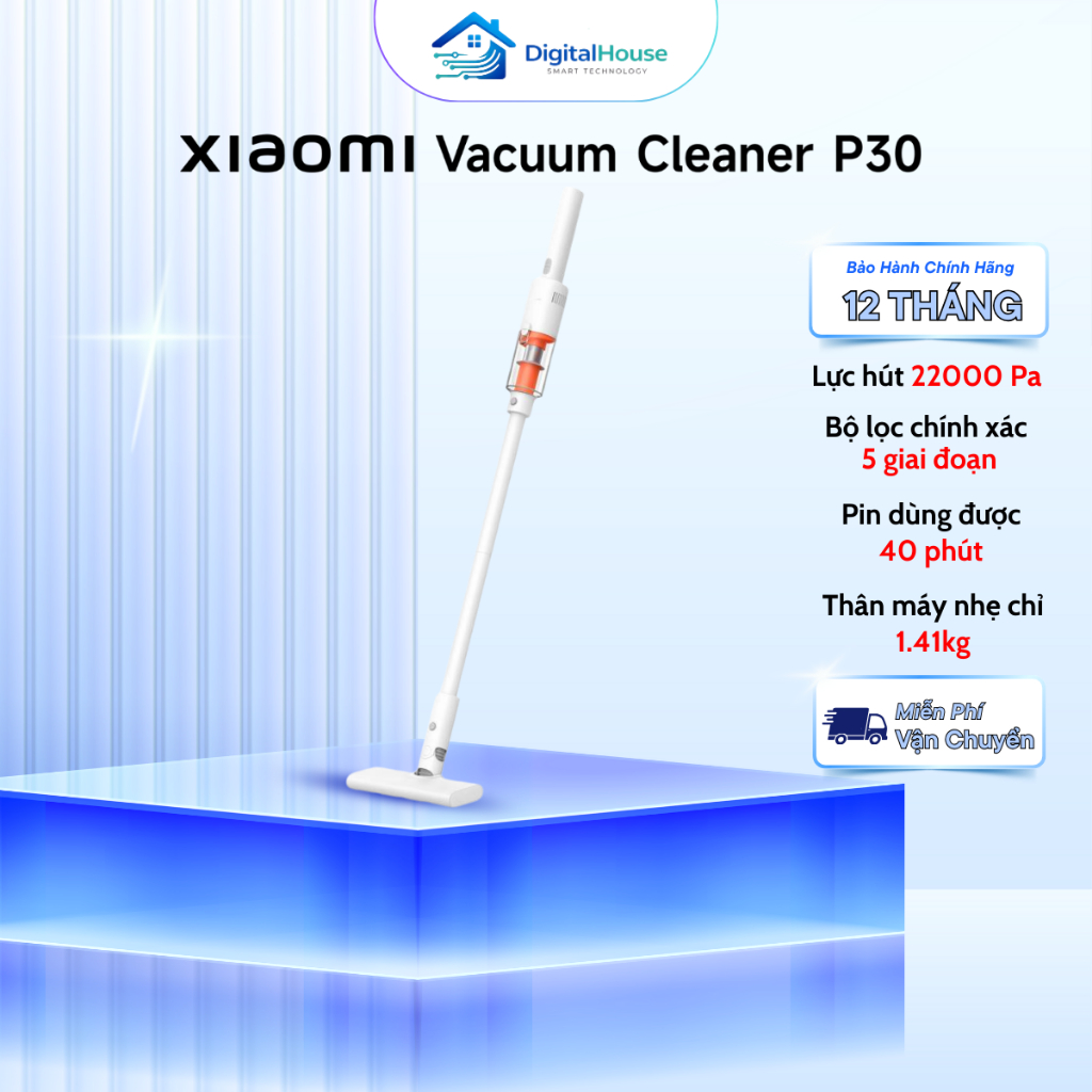 Máy Hút Bụi Cầm Tay Xiaomi Vacuum Cleaner P30 Nhỏ Gọn - Bảo Hành 12 Tháng