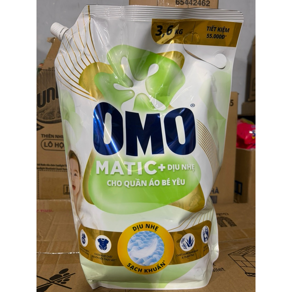 Omo matic nước cho quần áo bé yêu 3,6kg