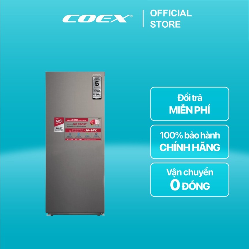 [COEX OFFICIAL] Tủ đông đứng không đóng tuyết COEX Inverter CF-4016IS - 122L - BH chính hãng,Ship 0đ