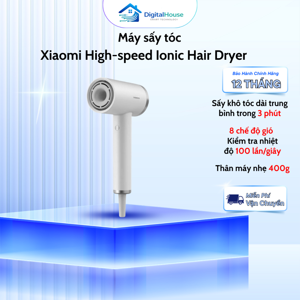 Máy sấy tóc Xiaomi High-speed Iconic Hair Dryer EU Động cơ tốc độ cao - Bảo hành 12 Tháng