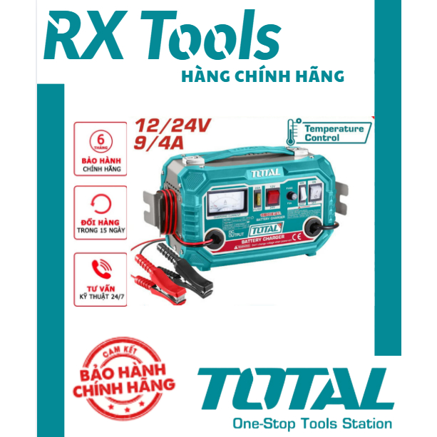 TOTAL MÁY SẠC BÌNH 6V/12V 12V/24V TBC1601 / TBC1501