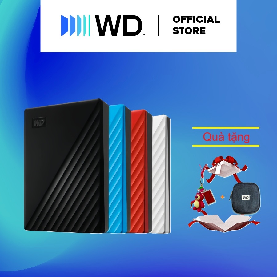 Ổ cứng di động Western Digital WD My Passport 2.5" USB 3.2 1TB - WDBYVG0010BBK