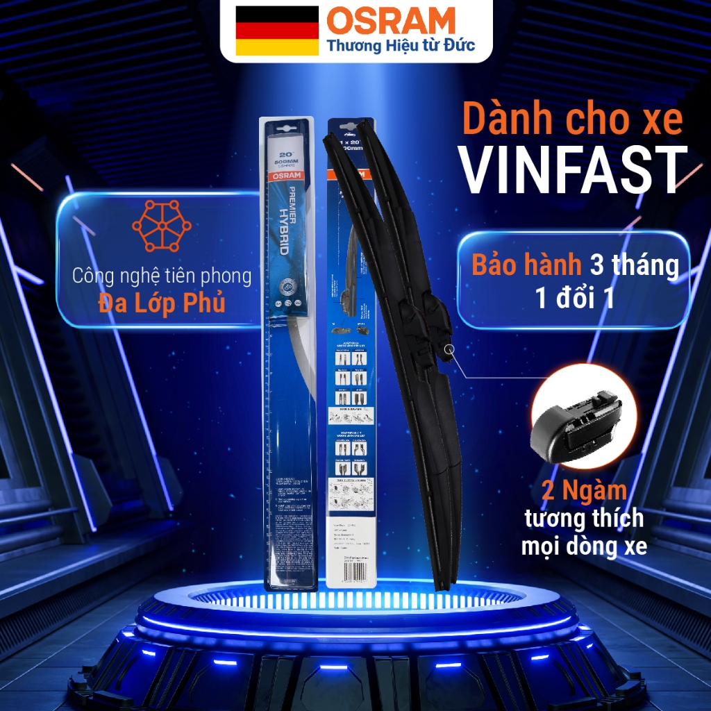 Cặp gạt mưa OSRAM 3 khúc đa năng xe VINFAST