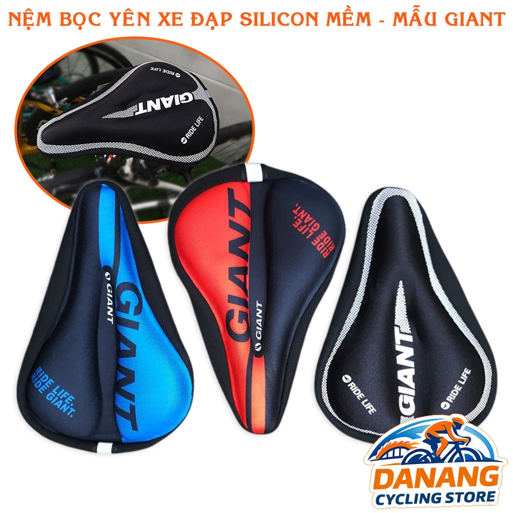 Bọc Yên Xe Đạp Silicon Mềm – Đệm Lót Yên Êm (Mẫu GIANT)
