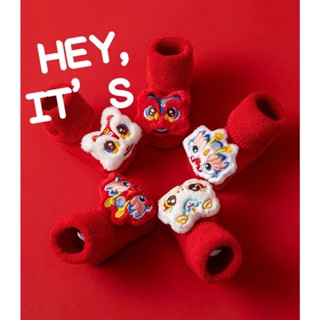 Tất 3D bé đi thôi nôi, đầy tháng, tất dày giữ ấm chống trượt