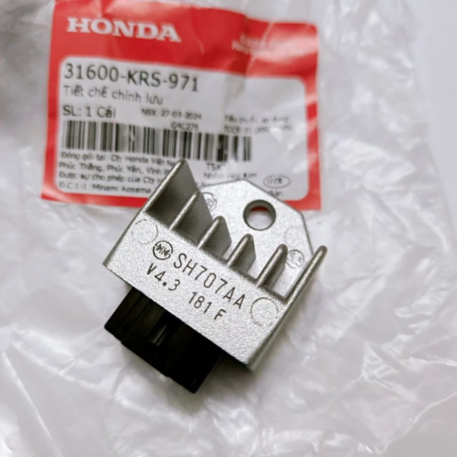 31600-KRS-971 | Sạc Chỉnh Lưu Honda KRS Chân Đen – Honda Genuine Parts – Dream / Wave / RS / Cup