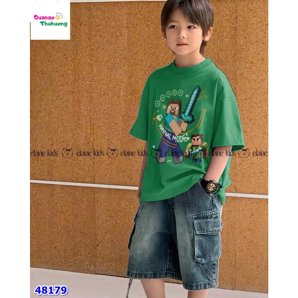 Bộ Elaine xanh lá Minecraft